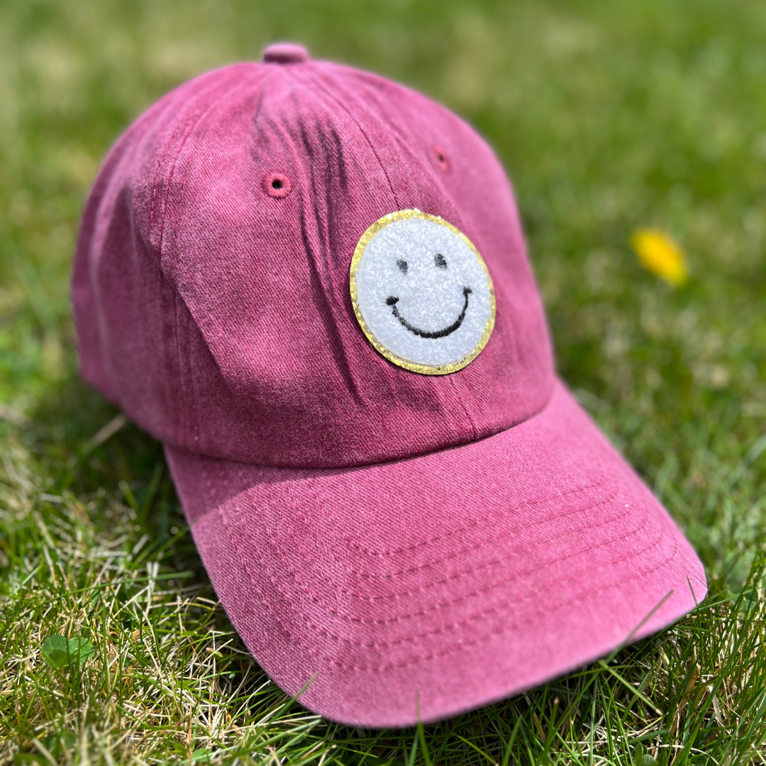Smiley Face Ponytail Hat