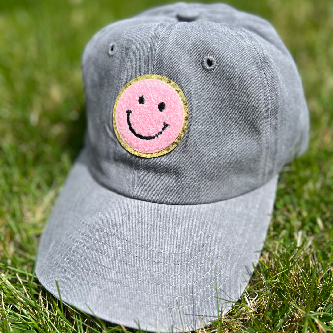 Smiley Face Ponytail Hat