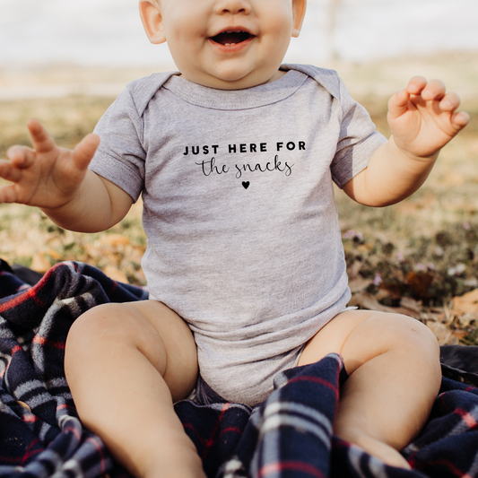 Just here for the Snacks | Baby Onesie & Romper